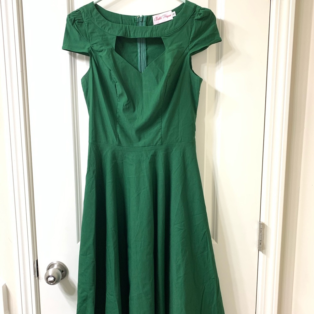 Vintage green semi formal dress